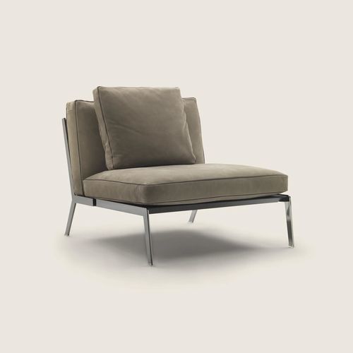 Fauteuil moderne - HAPPY - FLEXFORM - en mousse de polyuréthane / en tissu / en métal