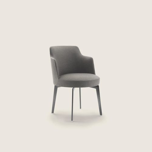 Chaise de salle à manger moderne - HERA - FLEXFORM - d'intérieur / en polymère / en tissu