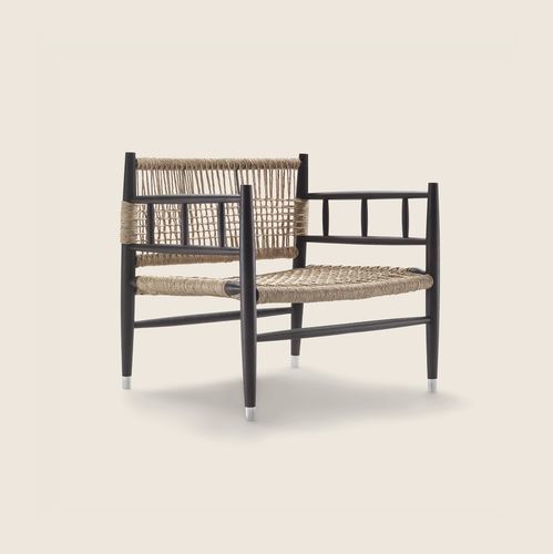 Fauteuil contemporain - LEE - FLEXFORM - en fibre de polyester / en bois massif / en noyer