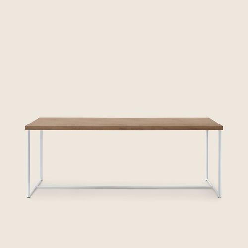 Table à manger contemporaine - MOKA - FLEXFORM - en métal / en noyer / en frêne