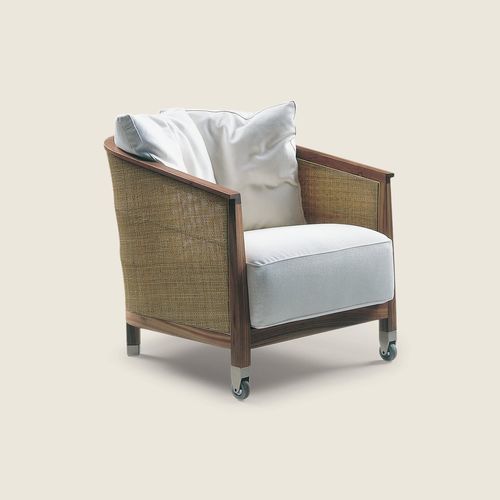 Fauteuil contemporain - MOZART - FLEXFORM - en tissu / en polyuréthane / en métal