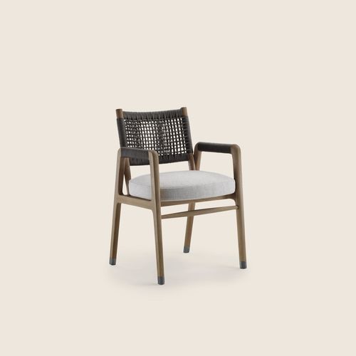 Fauteuil contemporain - ORTIGIA - FLEXFORM - en tissu / en polyuréthane / en noyer