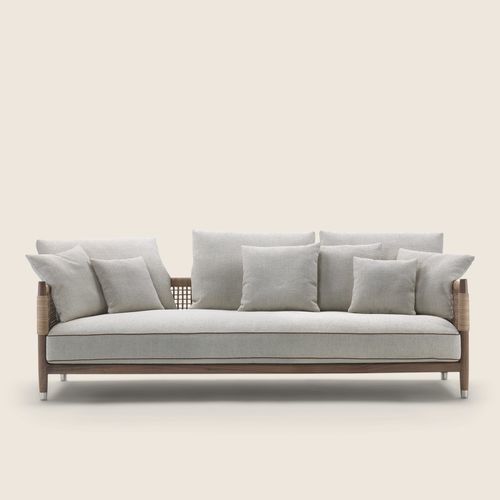 Canapé contemporain - PARKER - FLEXFORM - en tissu / en fibre de polyester / avec accoudoirs