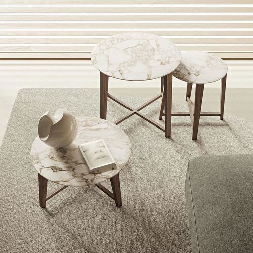 Table basse contemporaine - TRIS - FLEXFORM - en bois massif / en noyer / en frêne
