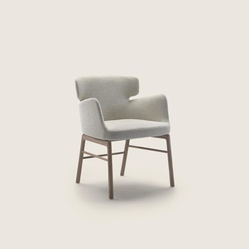 Chaise de salle à manger contemporaine - VESTA - FLEXFORM - d'intérieur / en polyuréthane / en métal