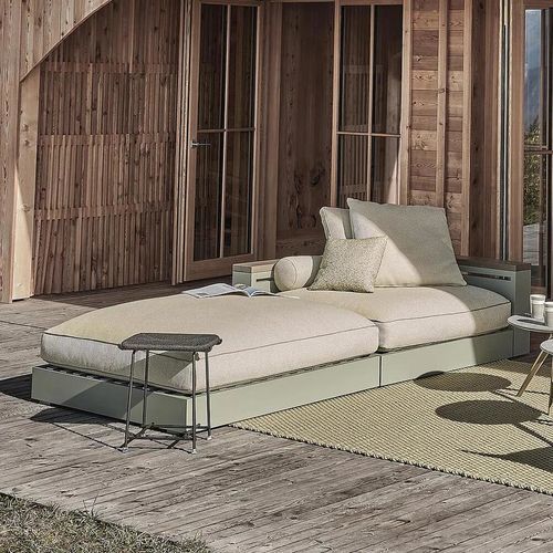 Ottoman design minimaliste - ANY DAY - FLEXFORM - en polypropylène / en bois massif / en acier inoxydable