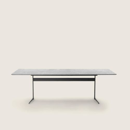 Table à manger moderne - FLY OUTDOOR - FLEXFORM - en thermoplastique / en acier inoxydable / en bois massif