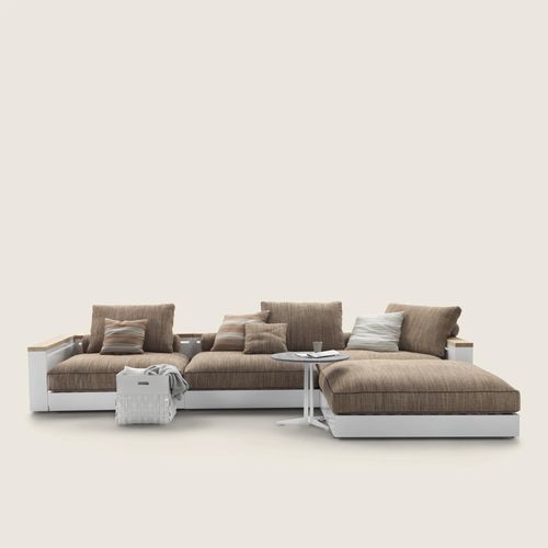 Canapé modulable - FREEPORT - FLEXFORM - moderne / d'extérieur / en tissu