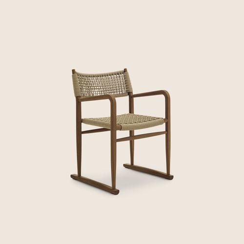 Fauteuil contemporain - KIM - FLEXFORM - en iroko / en polypropylène / en iroko