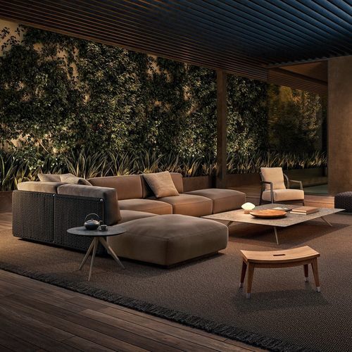Canapé modulable - EDDY - FLEXFORM - moderne / d'extérieur / en tissu