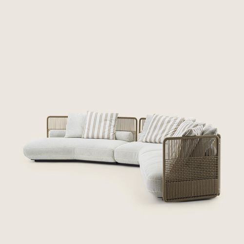 Canapé modulable - EVERETT - FLEXFORM - moderne / d'extérieur / en tissu