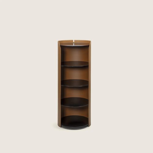 Table de chevet moderne - LOUISE - FLEXFORM - en peau de vache / avec piètement en bois / avec piètement en bois peint