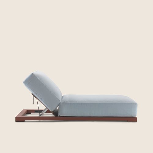 Méridienne design minimaliste - MILOS - FLEXFORM - en aluminium / en tissu / en coton