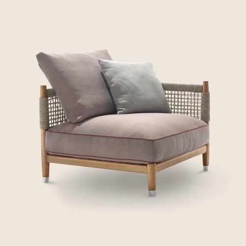 Fauteuil rétro - PARKER OUTDOOR - FLEXFORM - en mousse / en tissu / en tissu déperlant