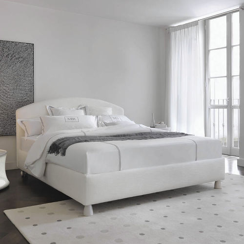 Lit contemporain - MAGNOLIA - Flou - double / simple / tapissé
