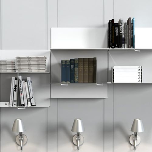Porte-revues contemporain - U4033-W - Frost Design - résidentiel / en aluminium / blanc