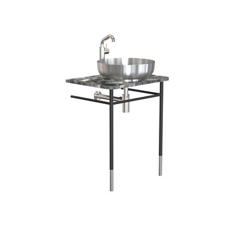 Console pour lavabo en pierre naturelle - T2081-BB - Frost Design - en inox brossé