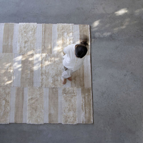 Tapis contemporain - KAMA ALLEGRO A PIACERE BIANCO LUCE - G.T.DESIGN - géométrique / patchwork / uni