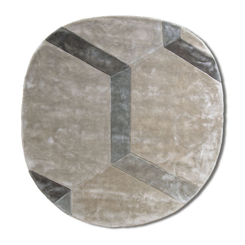 Tapis contemporain - Cobblestone Native - G.T.DESIGN - géométrique / en tencel® / rectangulaire