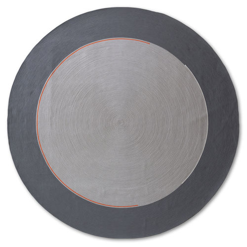 Tapis contemporain - Hula Hoop Frame - G.T.DESIGN - uni / rond / fait main