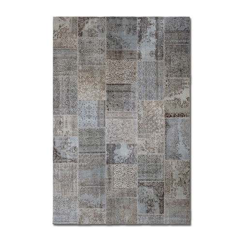 Tapis patchwork - MEATPACKING ARGENTO - G.T.DESIGN - contemporain / en laine / en coton
