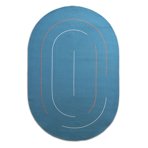 Tapis contemporain - Hula Hoop Track - G.T.DESIGN - à rayures / géométrique / multicolore