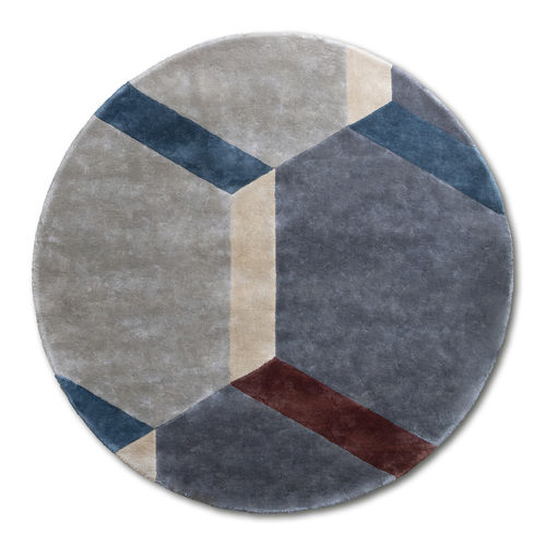 Tapis contemporain - Cobblestone - G.T.DESIGN - géométrique / en tencel® / rectangulaire