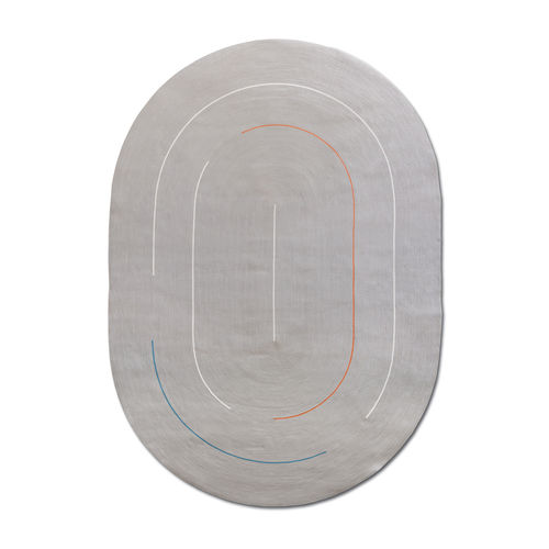 Tapis contemporain - Hula Hoop Track H - G.T.DESIGN - à rayures / en fil textile technique / rond