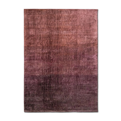 Tapis contemporain - Stripes Party - Rubino magenta - G.T.DESIGN - uni / en viscose / rectangulaire