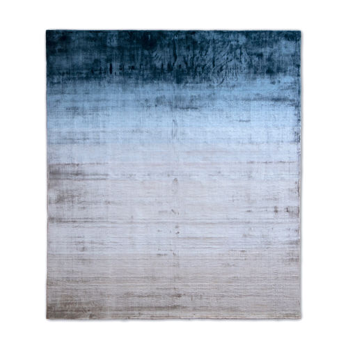 Tapis contemporain - In-Canto Acquerello : Zaffiro Platino - G.T.DESIGN - multicolore / en fibre de bambou / rectangulaire