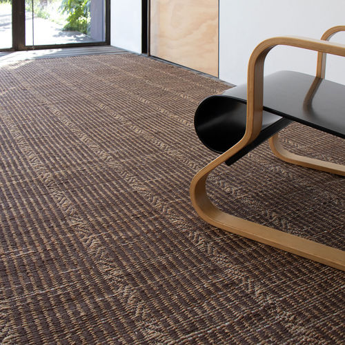 Tapis contemporain - Sahil Terra - G.T.DESIGN - à rayures / en jute / rectangulaire