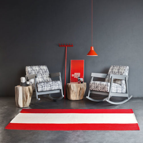 Fauteuil contemporain - BRICK 307 - GERVASONI - en tissu / en chêne / en noyer