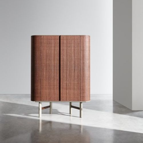 Vaisselier contemporain - DAEN 85 - GERVASONI - en acier / en bois massif / en contreplaqué