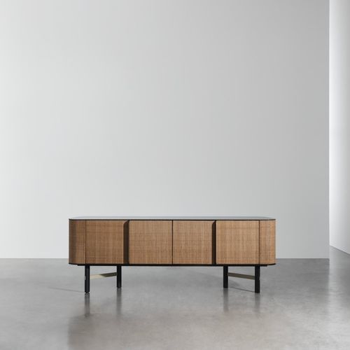 Buffet contemporain - DAEN 69 - GERVASONI - en simili cuir / en bois massif / en contreplaqué