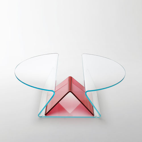 Table basse contemporaine - PLISSE'  - GLAS ITALIA - en cristal / résidentielle / d'intérieur