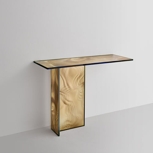 Console contemporaine - LIQUEFY - GLAS ITALIA - en cristal / rectangulaire / résidentielle