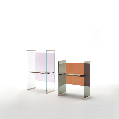 Bureau contemporain - DIAPOSITIVE  - GLAS ITALIA - en chêne / en frêne / en verre