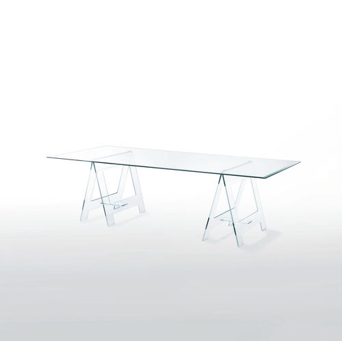 Bureau contemporain - DON CAVALLETTO - GLAS ITALIA - en verre / par Jean-Marie Massaud