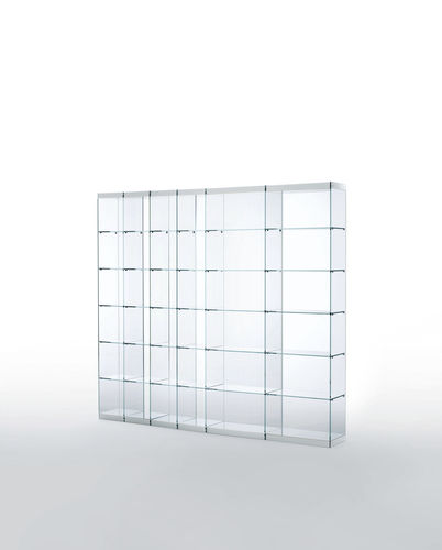 Bibliothèque contemporaine - SPACE - GLAS ITALIA - en verre / jaune