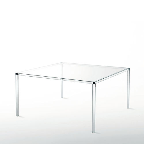 Table à manger contemporaine - LUMINOUS - GLAS ITALIA - en verre trempé / rectangulaire / résidentielle
