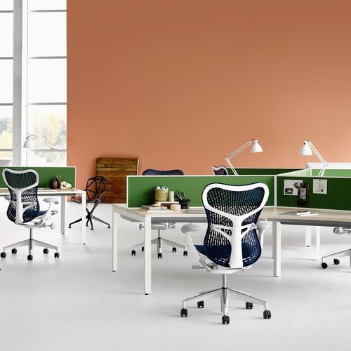 Siège de travail contemporain - MIRRA 2 - Herman Miller - en tissu / ergonomique / à hauteur réglable