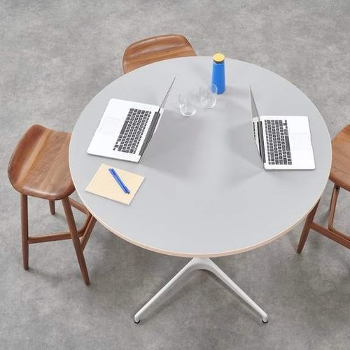 Table basse contemporaine - CIVIC  - Herman Miller - en stratifié / en marbre / avec piètement en acier