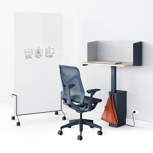Tableau blanc - OE1  - Herman Miller - à poser / en textile / à roulettes