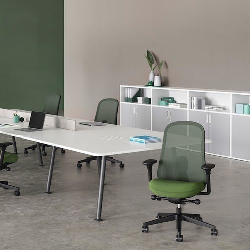 Chaise de bureau contemporaine - LINO - Herman Miller - d'intérieur / en tissu / en composite