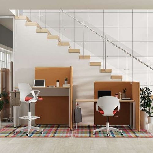 Séparateur de bureau auto-portant - BOUND - Herman Miller - en tissu / modulable / acoustique