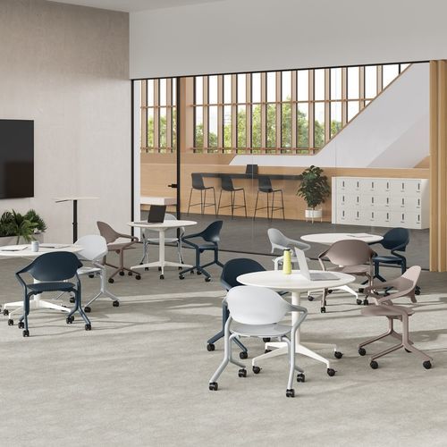 Chaise design - NESTING - Herman Miller - d'intérieur / en tissu / en textile