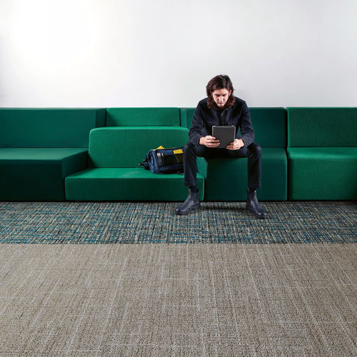 Moquette en dalles - OPEN AIR 401  - Interface - tuftée / bouclée / structurée