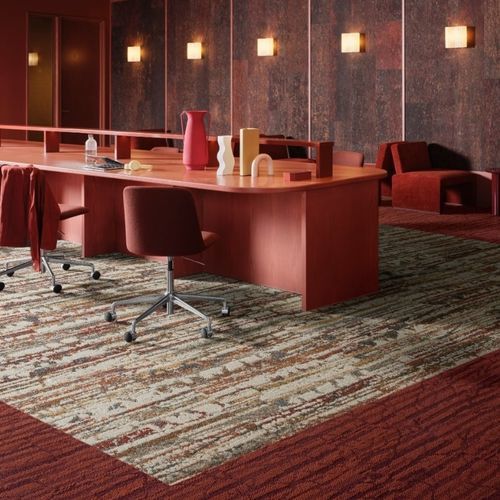 Moquette professionnelle - SHIFTING SEASONS - Interface - monochrome / multicolore / en dalles