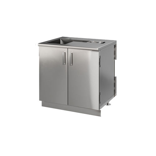Meuble évier en acier inox - DISTINCTION HROK-SSBR-800077 - JULIEN - sur pieds / pour bar