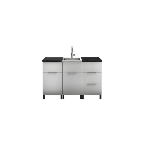 Meuble évier en acier inox - ESSENCE ESS-NAT-I5F - JULIEN - sur pieds / pour jardin / pose libre